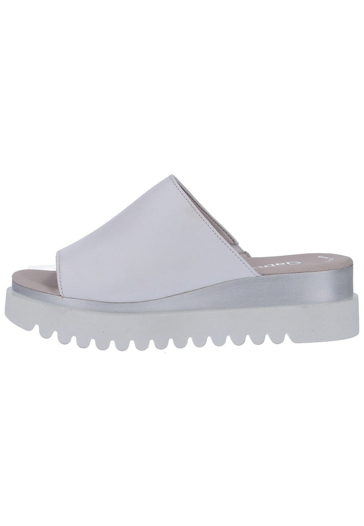 Gabor Pantoletten Nappaleder Weiß - surf4shoes