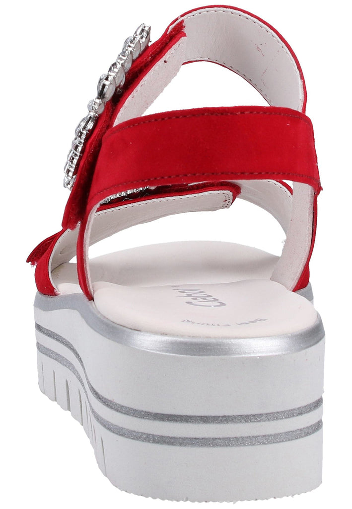 Gabor Sandalen Leder Rot - surf4shoes