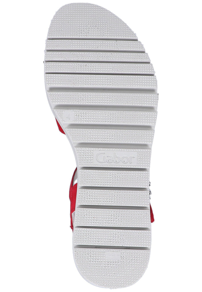 Gabor Sandalen Leder Rot - surf4shoes