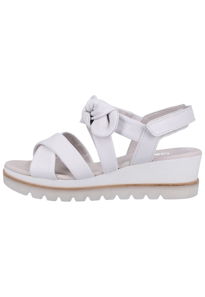 Gabor Sandalen Glattleder Weiß - surf4shoes