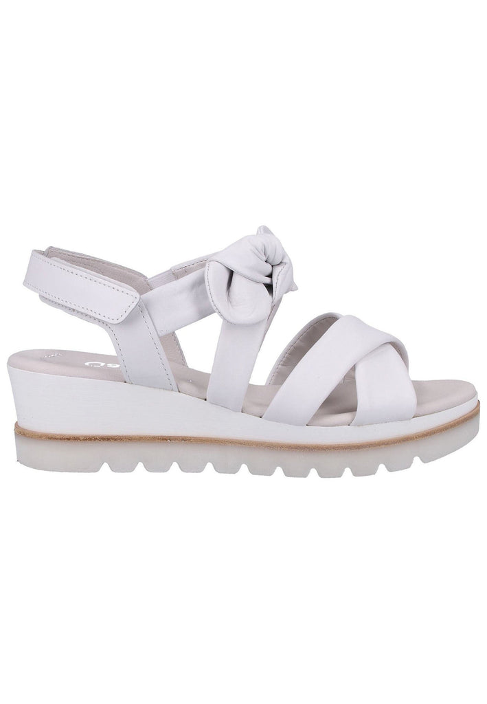Gabor Sandalen Glattleder Weiß - surf4shoes