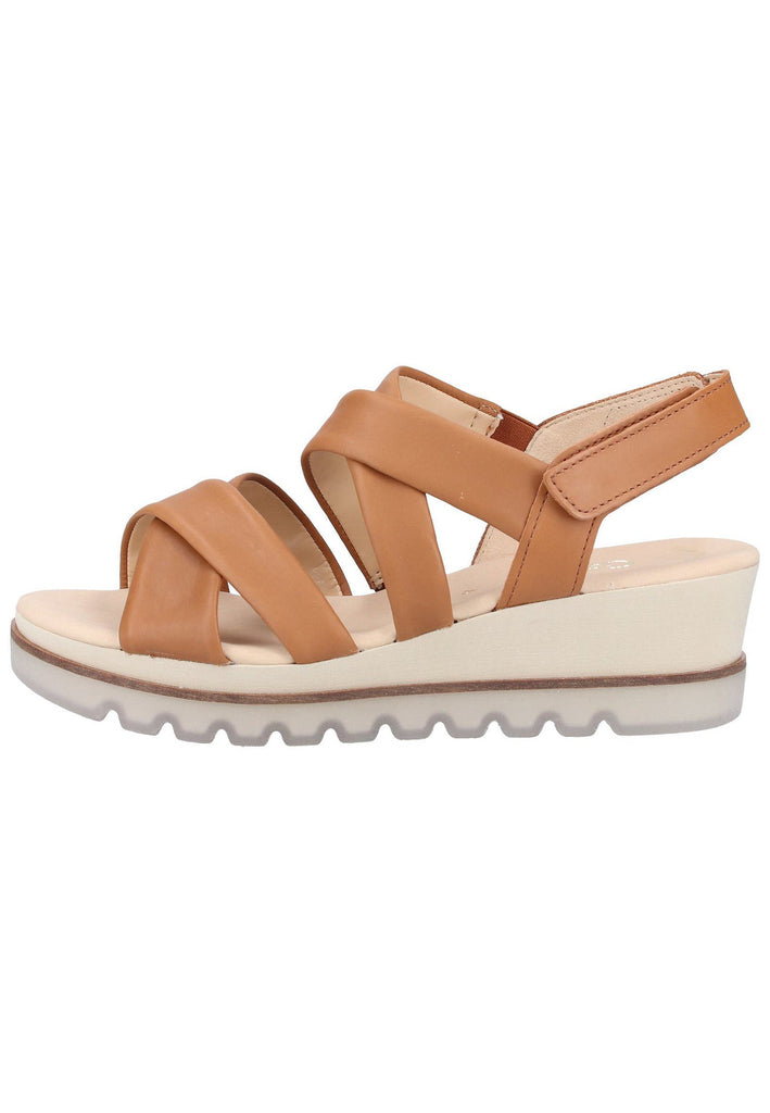Gabor Sandalen Leder Cognac - surf4shoes