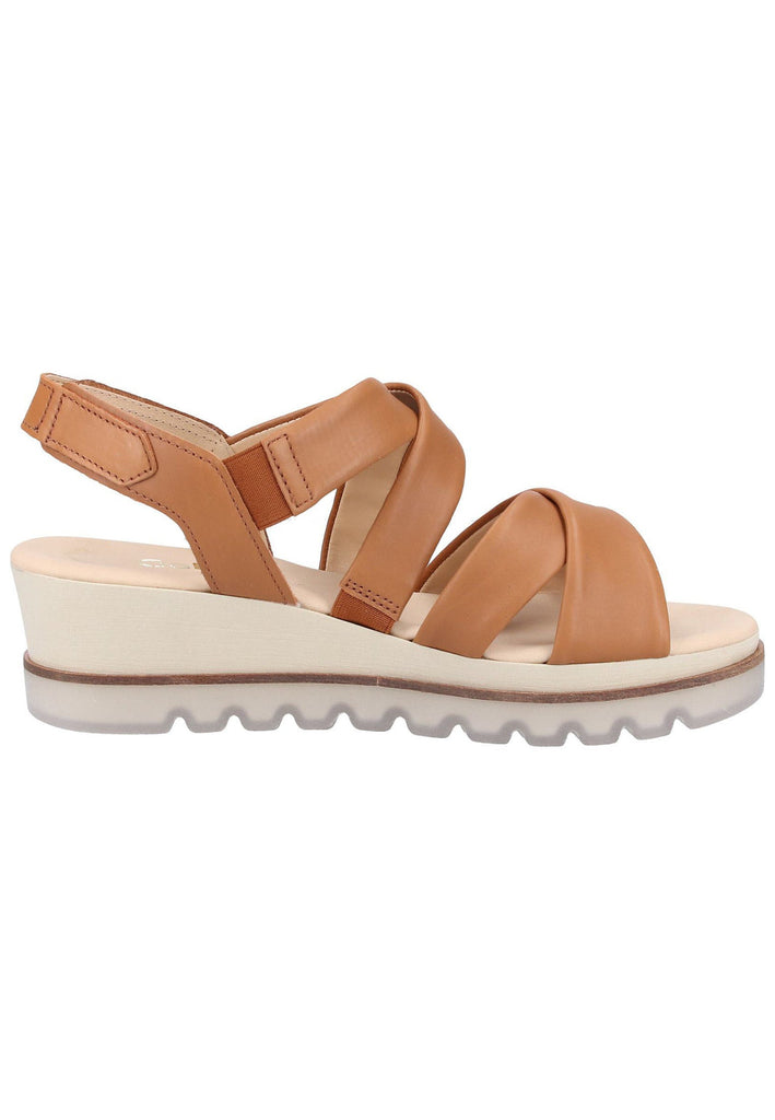 Gabor Sandalen Leder Cognac - surf4shoes