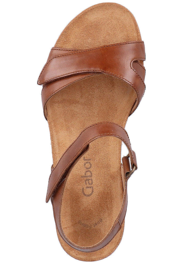 Gabor Sandalen Leder Braun - surf4shoes