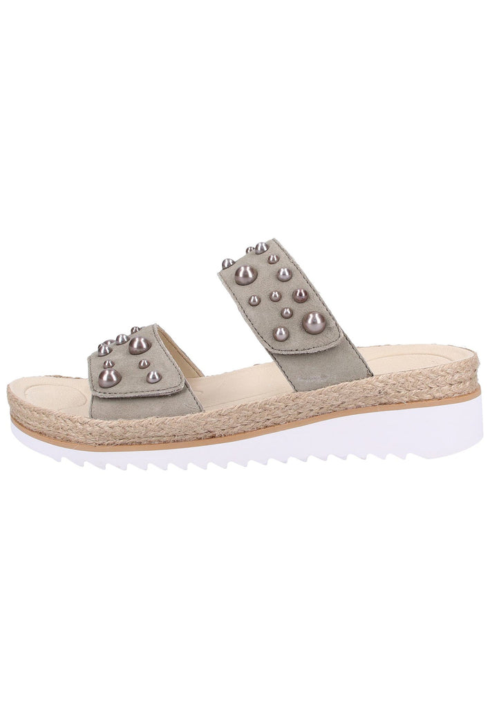 Gabor Pantoletten Leder Beige - surf4shoes