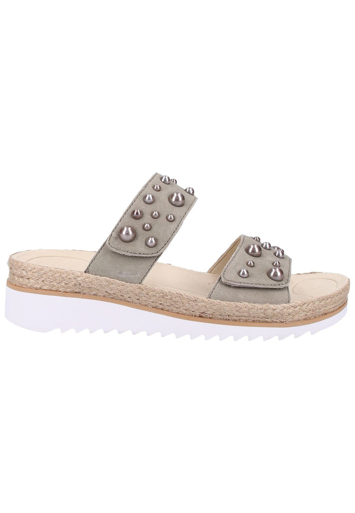 Gabor Pantoletten Leder Beige - surf4shoes