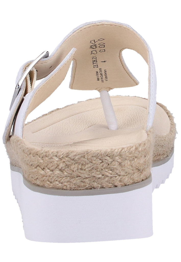 Gabor Zehensteg Leder Weiß - surf4shoes