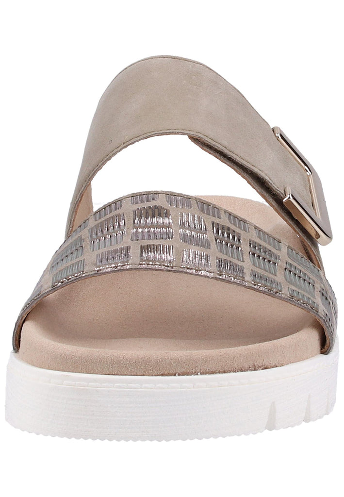 Gabor Pantoletten Leder Beige - surf4shoes