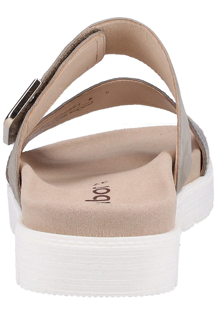 Gabor Pantoletten Leder Beige - surf4shoes