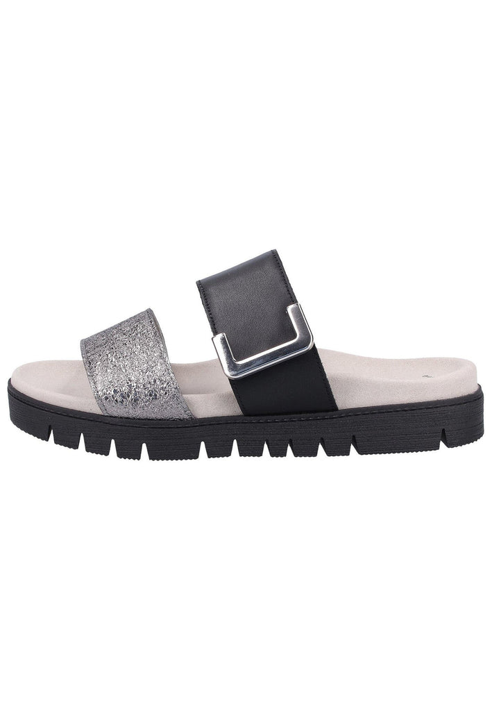 Gabor Pantoletten Nappaleder Schwarz - surf4shoes