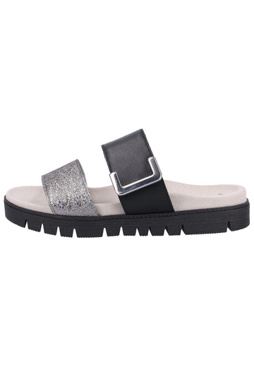 Gabor Pantoletten Nappaleder Schwarz - surf4shoes