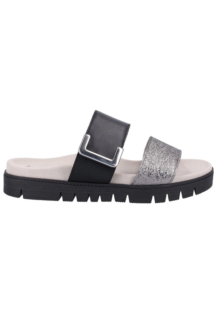 Gabor Pantoletten Nappaleder Schwarz - surf4shoes