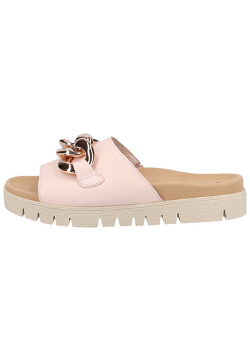 Gabor Pantoletten Leder Rosa - surf4shoes