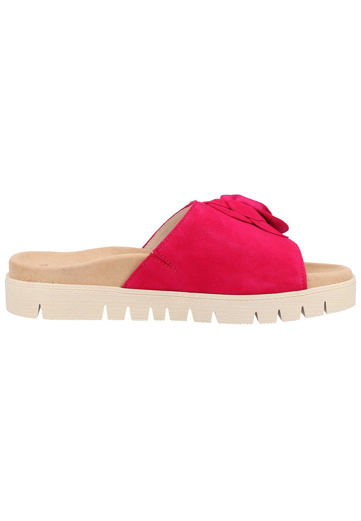 Gabor Pantoletten Leder Rot - surf4shoes