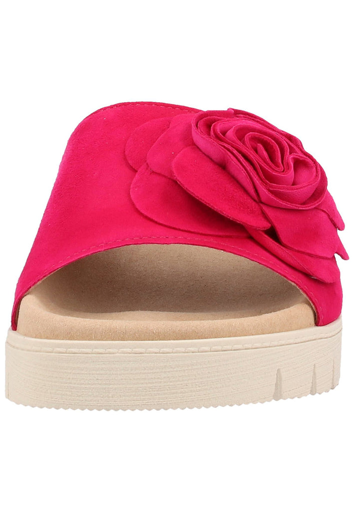 Gabor Pantoletten Leder Rot - surf4shoes