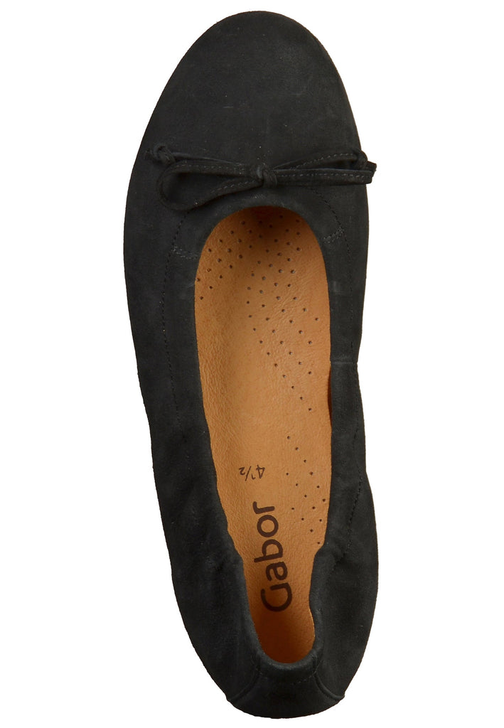 Gabor Ballerinas Leder Dunkelblau - surf4shoes