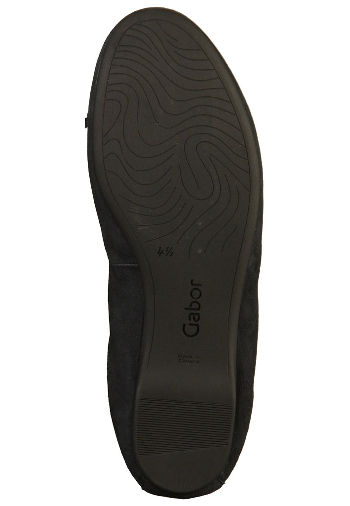 Gabor Ballerinas Leder Dunkelblau - surf4shoes