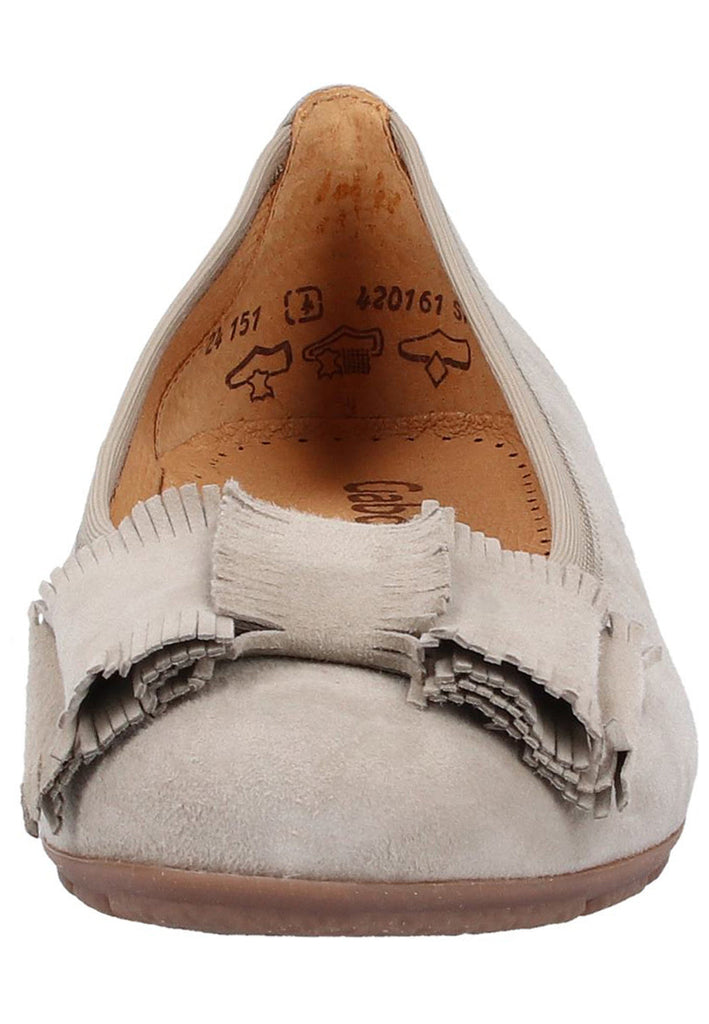 Gabor Ballerinas Leder Beige - surf4shoes