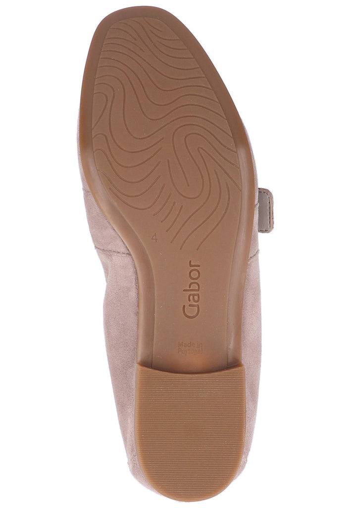 Gabor Slipper Leder Beige - surf4shoes
