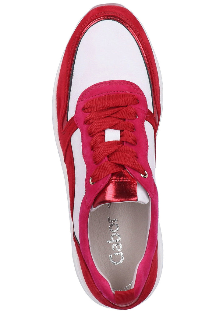 Gabor Sneaker Veloursleder Rot - surf4shoes