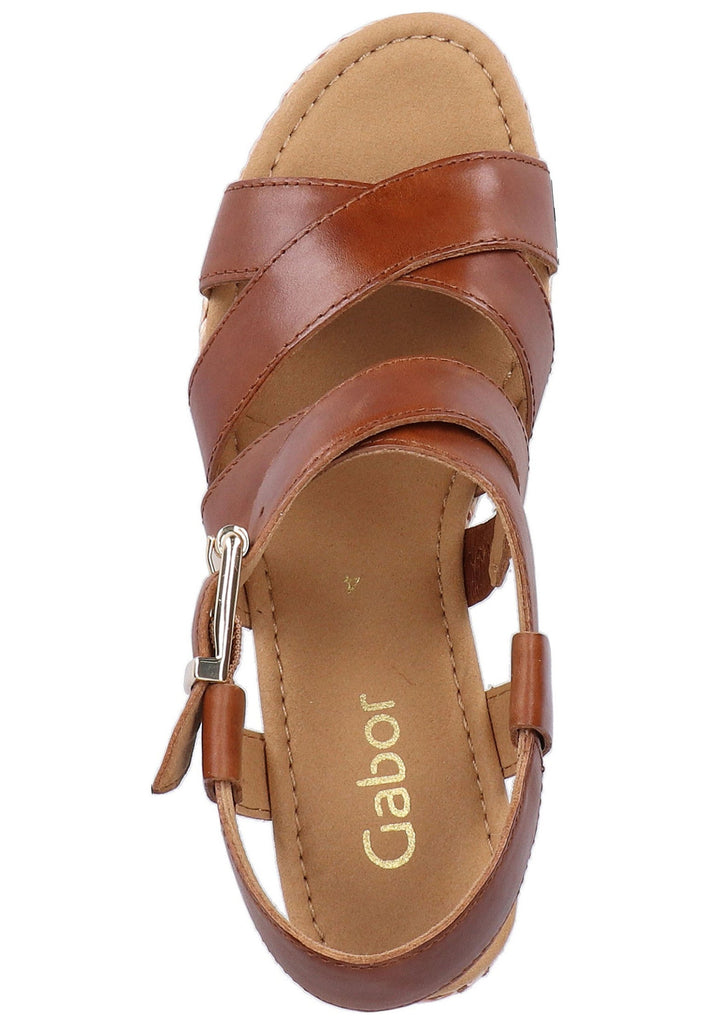 Gabor Sandalen Leder Braun - surf4shoes