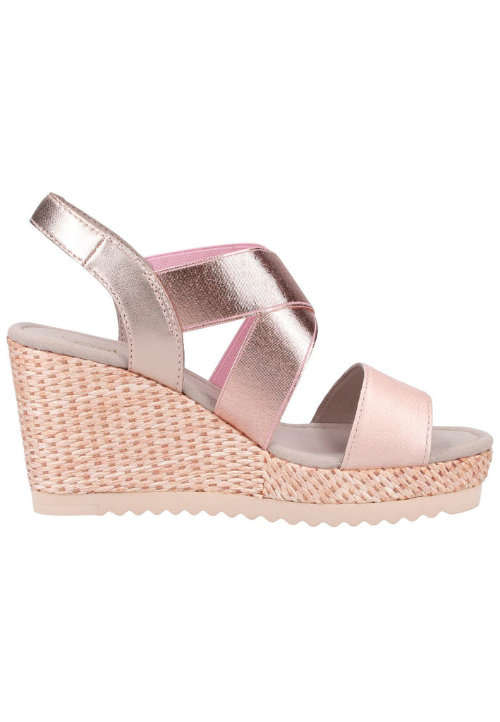 Gabor Sandalen Leder Taupe - surf4shoes