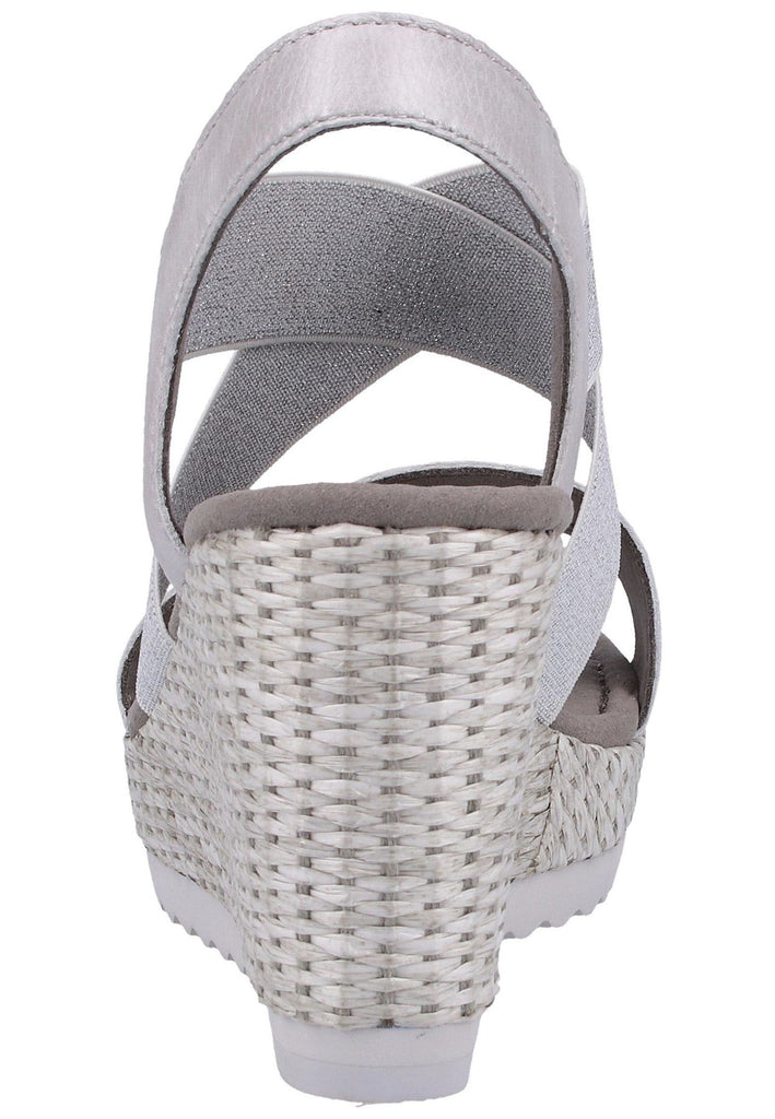Gabor Sandalen Leder Silber - surf4shoes