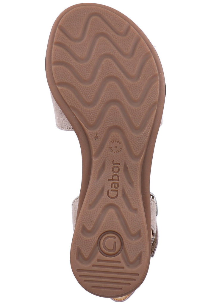 Gabor Sandalen Leder Beige - surf4shoes