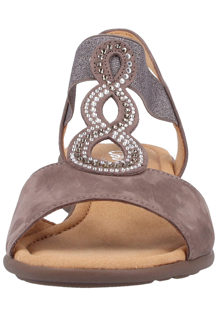 Gabor Sandalen Nubukleder Grau - surf4shoes