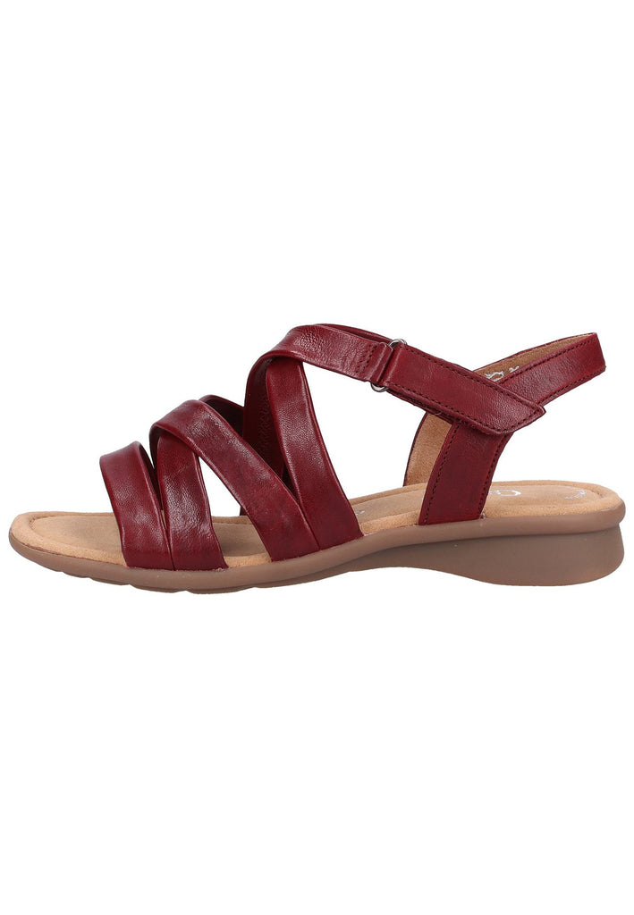 Gabor Sandalen Leder Rot - surf4shoes