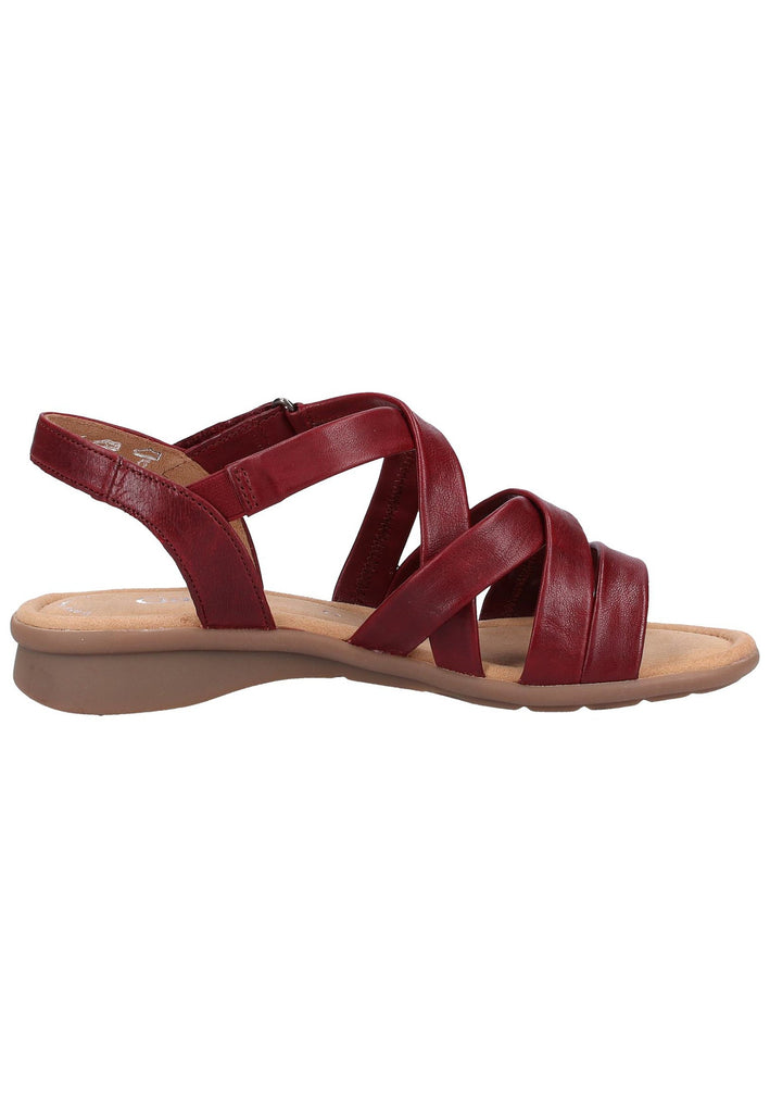 Gabor Sandalen Leder Rot - surf4shoes