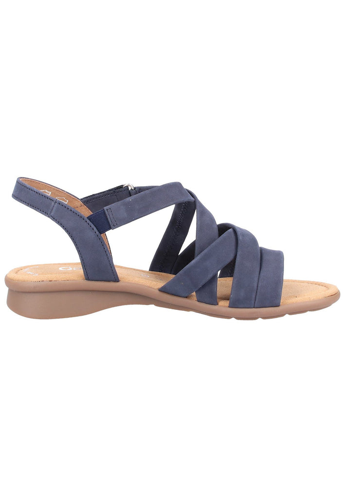 Gabor Sandalen Nubukleder Dunkelblau - surf4shoes