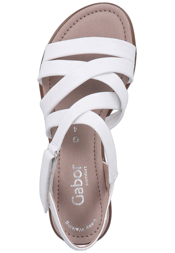 Gabor Sandalen Leder Weiß - surf4shoes
