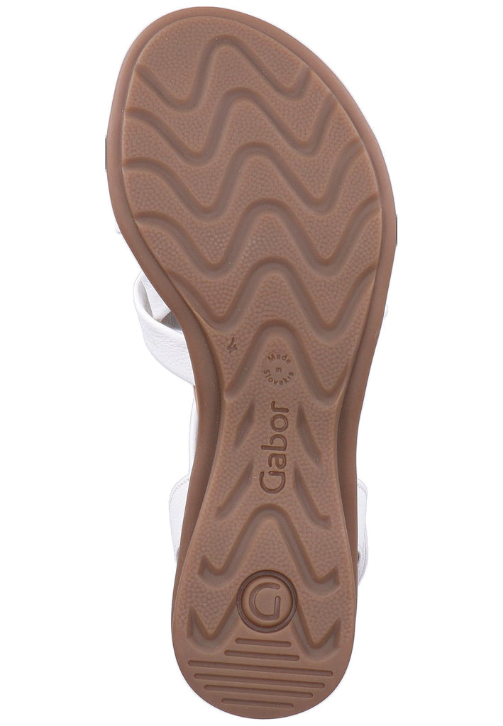 Gabor Sandalen Leder Weiß - surf4shoes