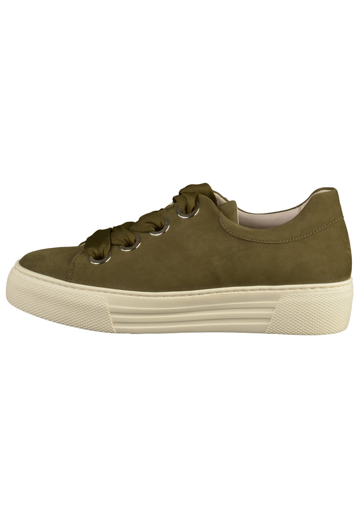 Gabor Sneaker Nubukleder Oliv - surf4shoes