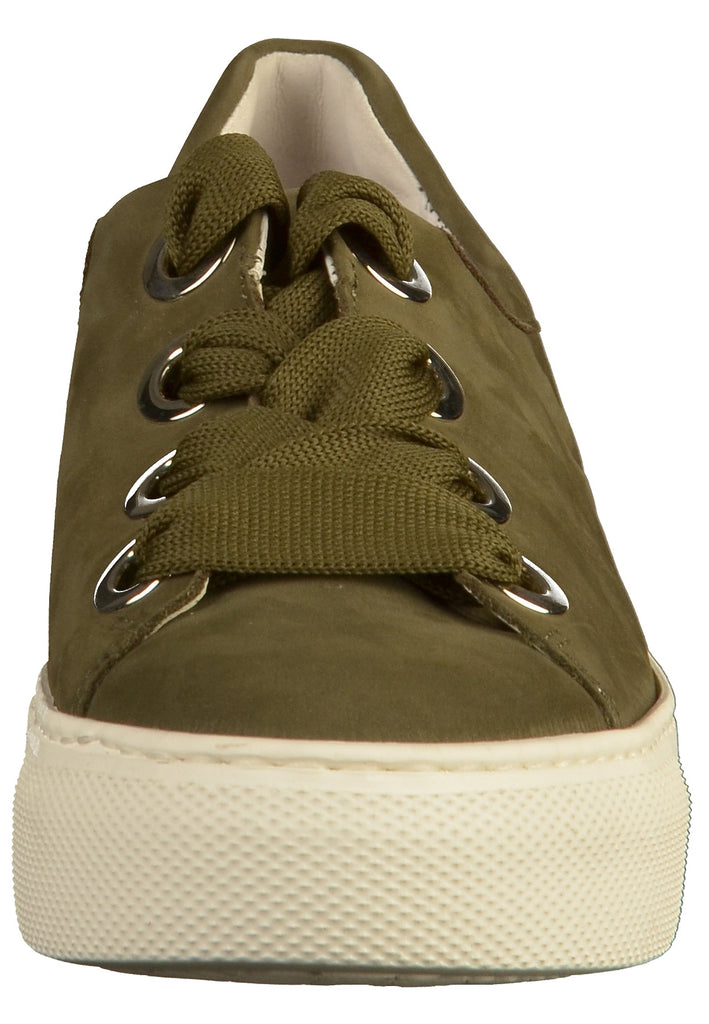 Gabor Sneaker Nubukleder Oliv - surf4shoes