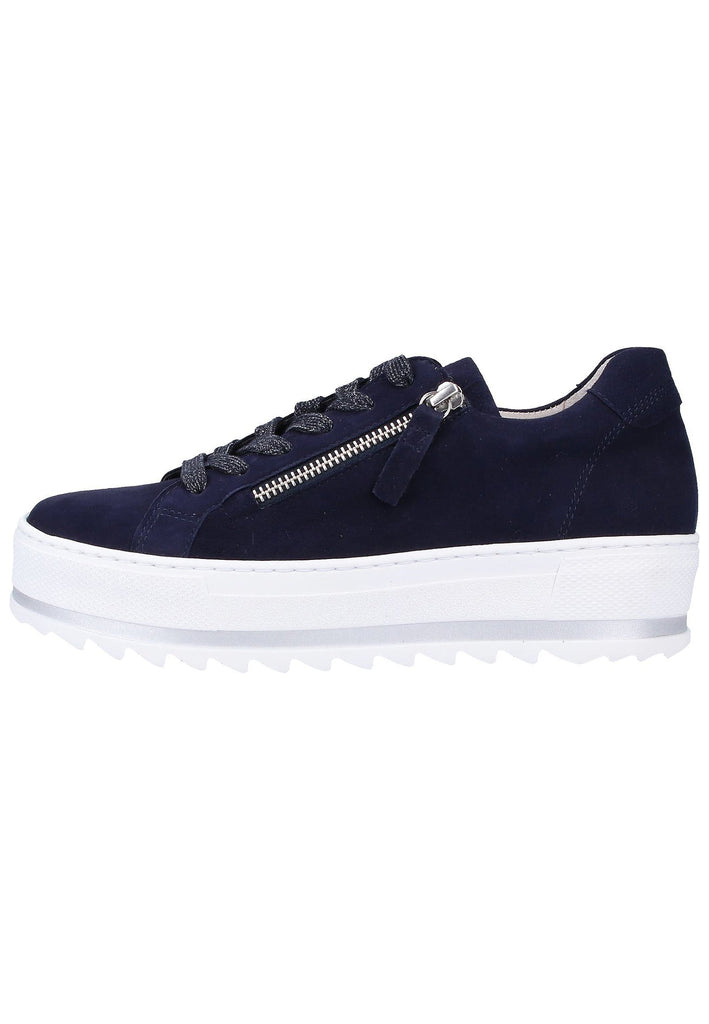 Gabor Sneaker Leder Blau - surf4shoes