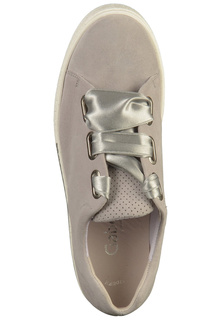 Gabor Sneaker Nubukleder Hellgrau - surf4shoes