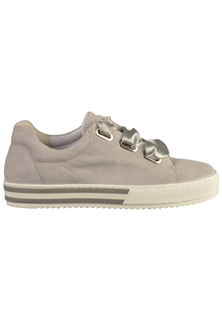 Gabor Sneaker Nubukleder Hellgrau - surf4shoes