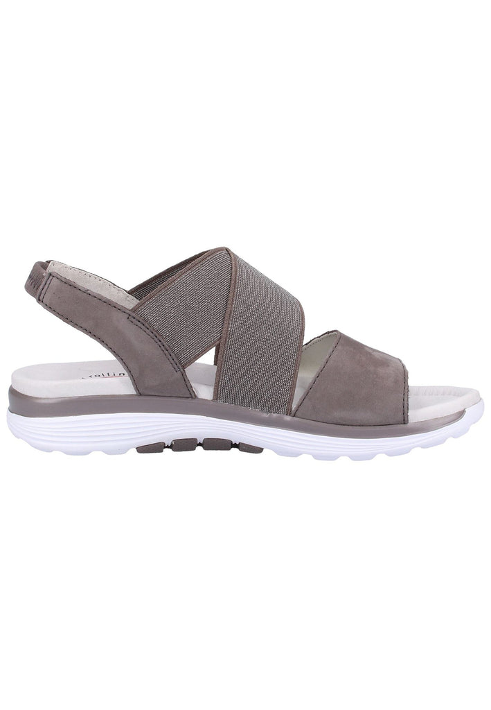 Gabor Sandalen Nubukleder Grau - surf4shoes