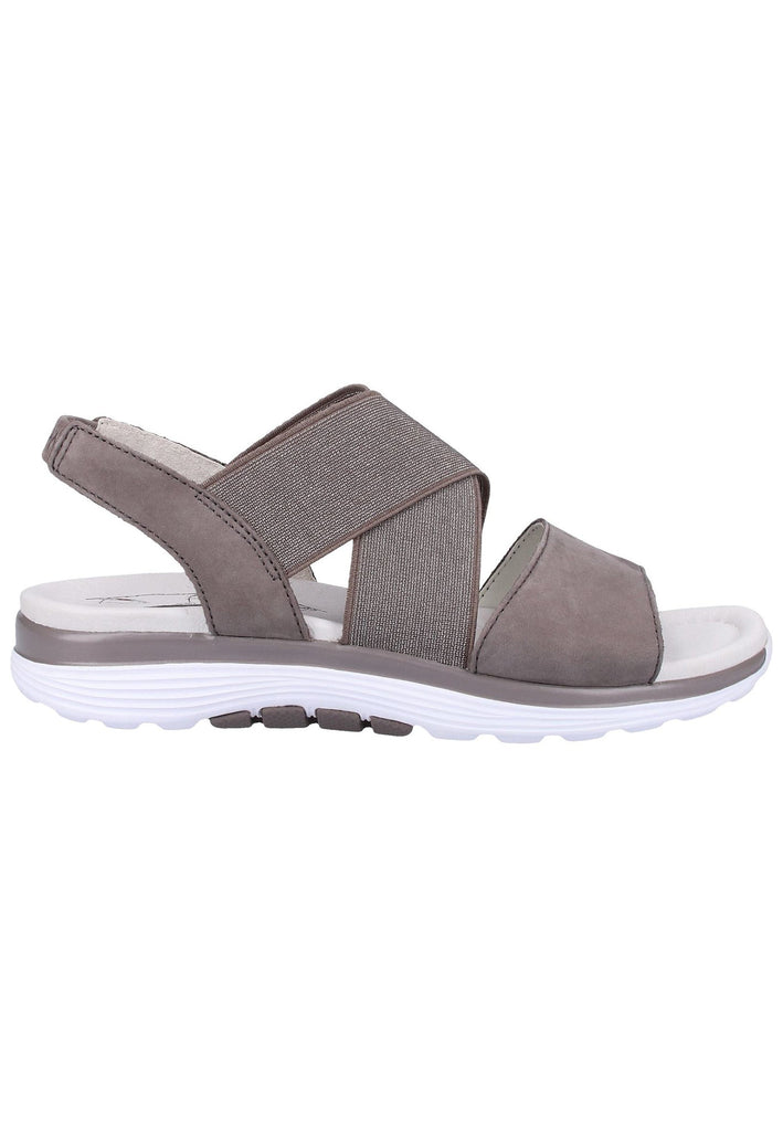 Gabor Sandalen Nubukleder Grau - surf4shoes