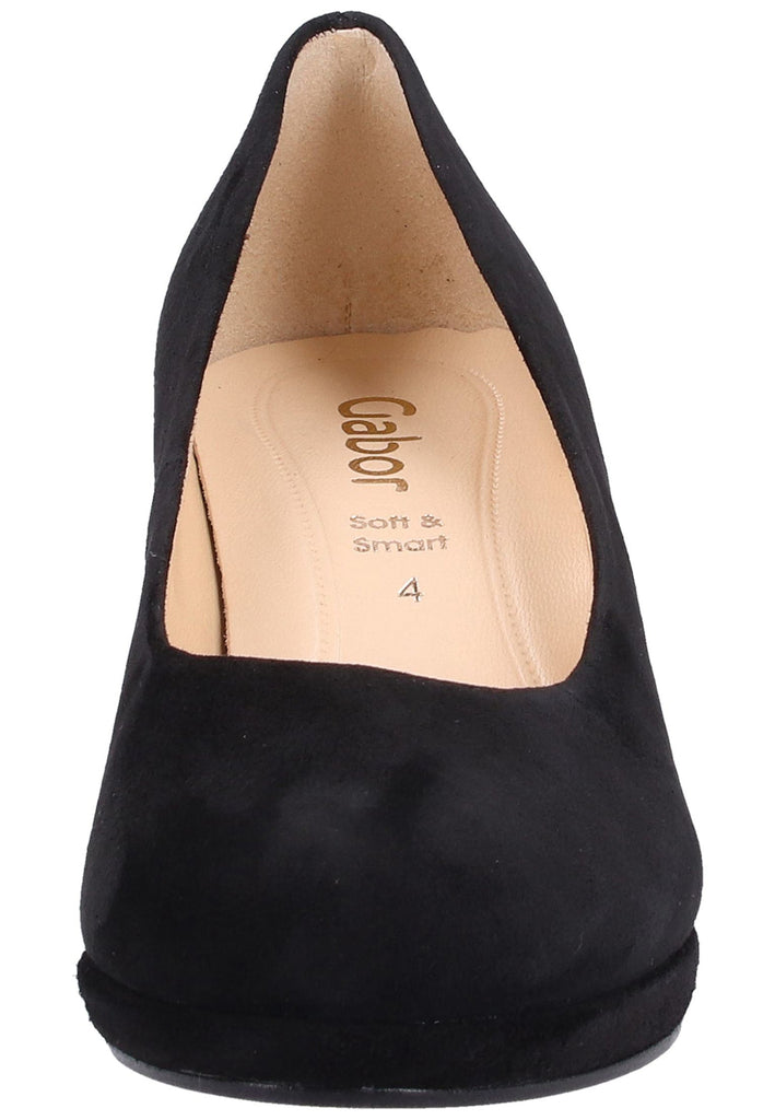 Gabor Pumps Leder Schwarz - surf4shoes