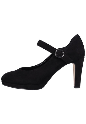 Gabor Pumps Lederimitat Schwarz - surf4shoes