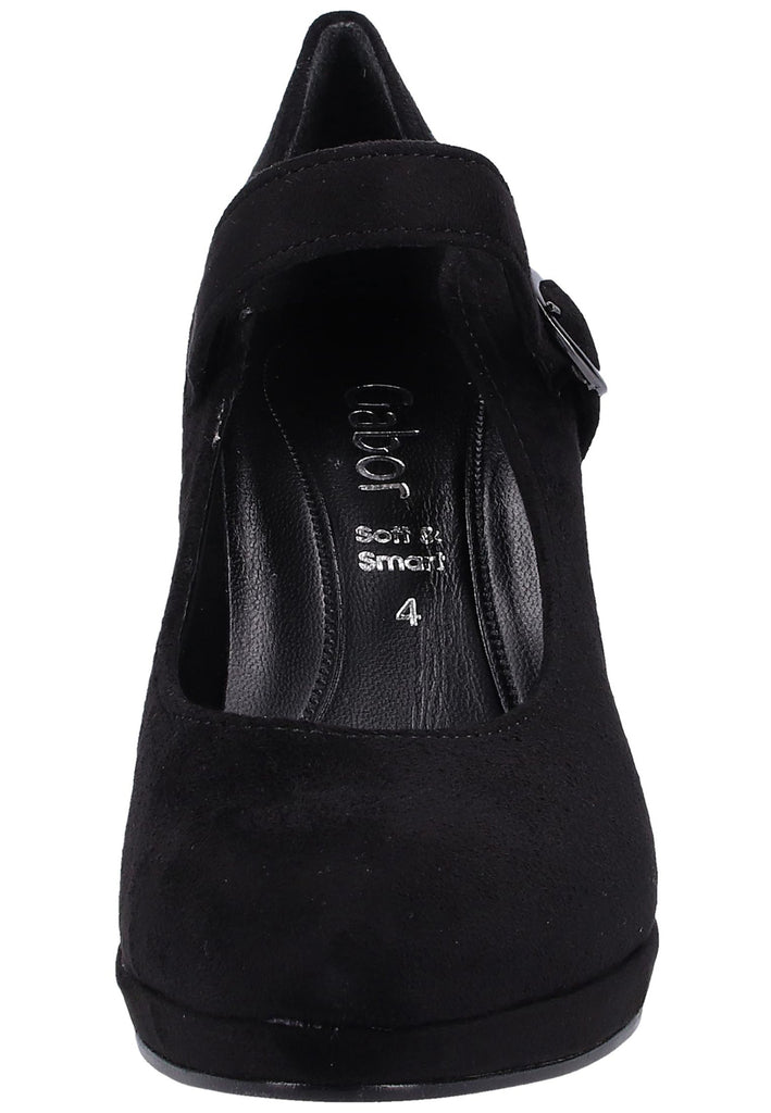 Gabor Pumps Lederimitat Schwarz - surf4shoes