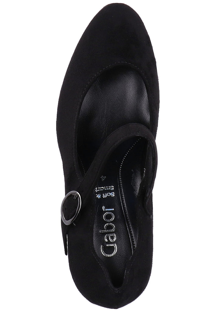 Gabor Pumps Lederimitat Schwarz - surf4shoes