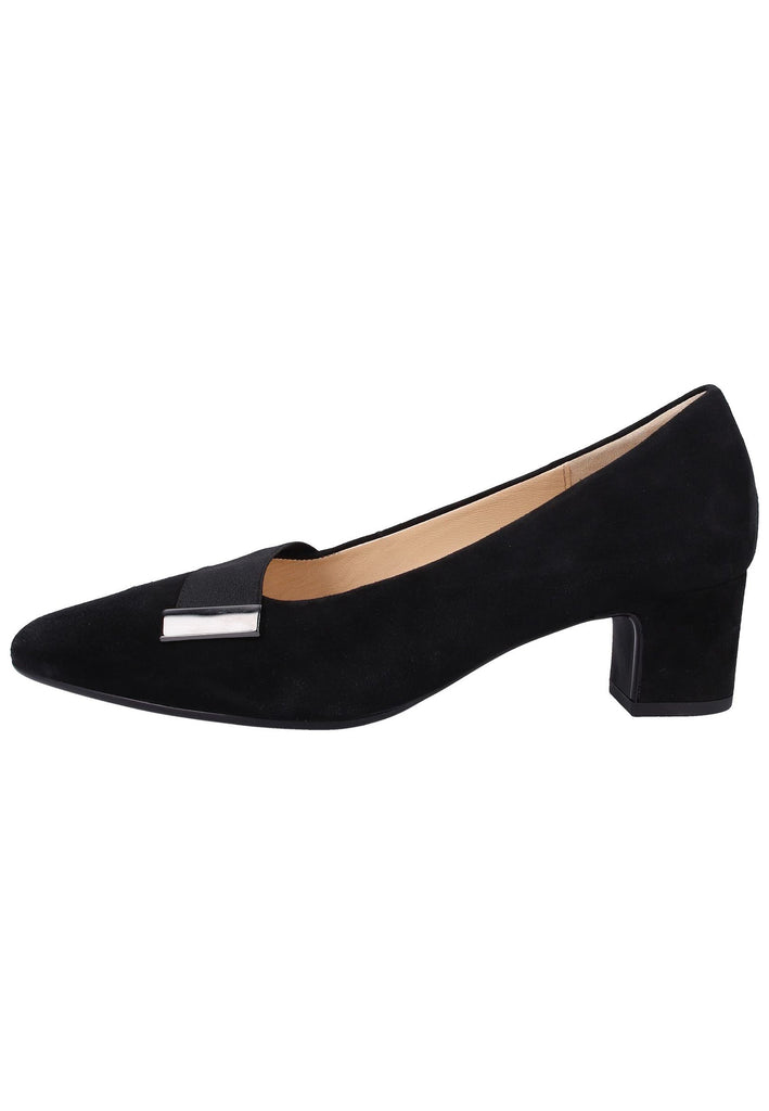 Gabor Pumps Leder Schwarz - surf4shoes