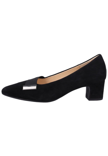 Gabor Pumps Leder Schwarz - surf4shoes