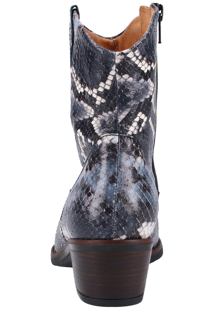 Gabor Stiefelette Leder Blau - surf4shoes