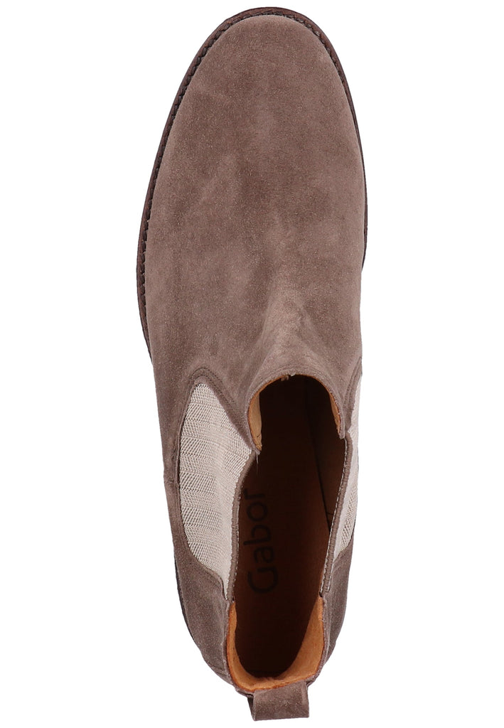 Gabor Stiefelette Veloursleder Braun - surf4shoes