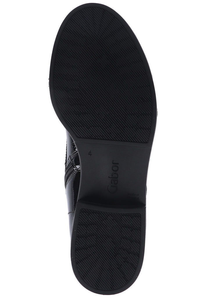 Gabor Stiefelette Leder Schwarz - surf4shoes